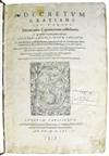 LAW  GRATIANUS, the Canonist. Decretum Gratiani.  1561